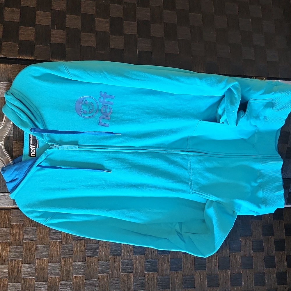 Neff Blue Zip-Up Hoodie